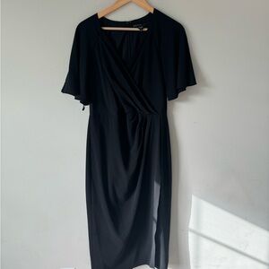 Maggy London Black Midi Dress